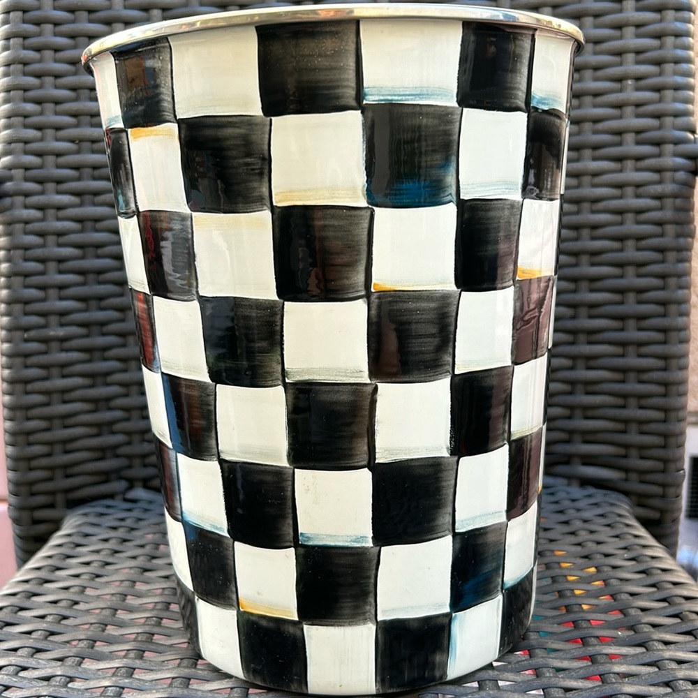 Mackenzie Childs Trash Can